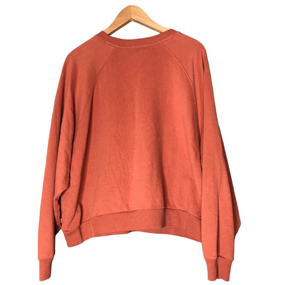 1X Levi’s Vintage Raglan Crewneck Graphic Orange Logo Sweatshirt Long Sleeve - Picture 10 of 11